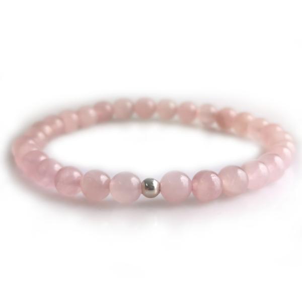 Rosenquarz Armband BASIC CRYSTAL ROSE